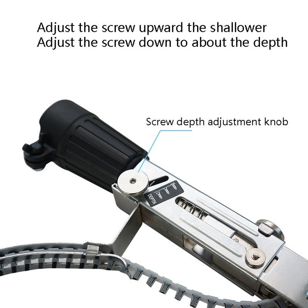 JieLi Chain Belt Screw Converter Electric Screwdriver On Gypsum Board Tool, Electric Screwdriver With 50 Chains Strap - laboratorydeal