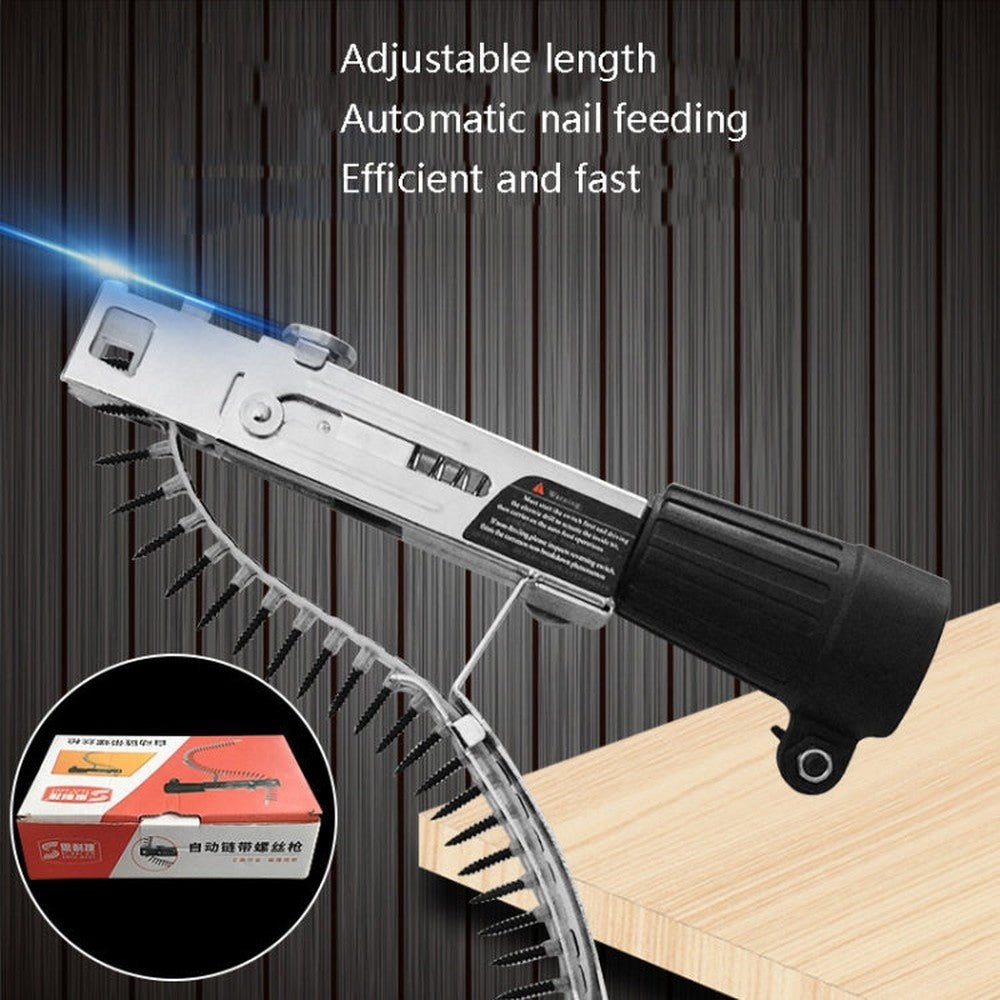 JieLi Chain Belt Screw Converter Electric Screwdriver On Gypsum Board Tool, Electric Screwdriver With 50 Chains Strap - laboratorydeal