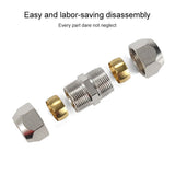 KT-PU-4 LAIZE Nickel Plated Copper Straight Pneumatic Quick Fitting Copper Pipe Connector, KT-PU-4, KT-PU-6, KT-PU-8
