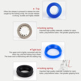 LAIZE 10pcs PU Plastic Straight Pneumatic Quick Fitting Connector, PU-4, PU-6, PU-8, PU-10, PU-12, PU-14, PU-16