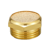 LAIZE 2pcs All Copper Flat Pneumatic Muffler, Caliber:4 Point, 1 Inch, 1 Point, 2 Point, 3 Point, 4 Point, 6 Point, M5