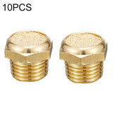LAIZE 2pcs All Copper Flat Pneumatic Muffler, Caliber:4 Point, 1 Inch, 1 Point, 2 Point, 3 Point, 4 Point, 6 Point, M5
