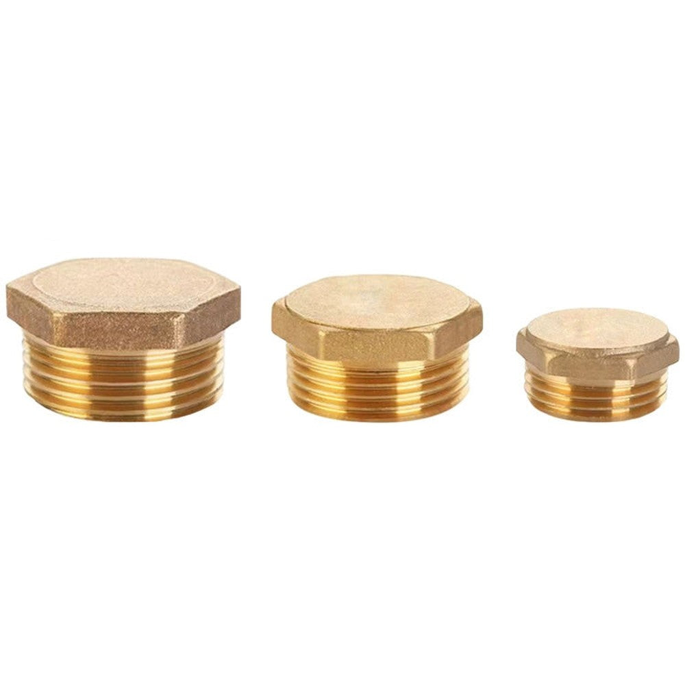 LAIZE 2pcs Hexagon Plug Male Thread, Caliber:4 Point, 1 Point, 2 Point, 3 Point, 4 Point