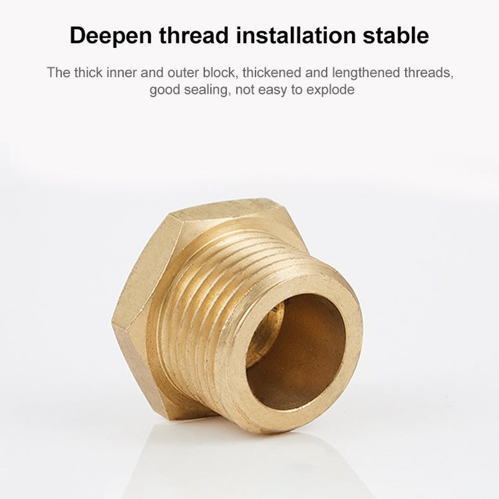 LAIZE 2pcs Hexagon Plug Male Thread, Caliber:4 Point, 1 Point, 2 Point, 3 Point, 4 Point