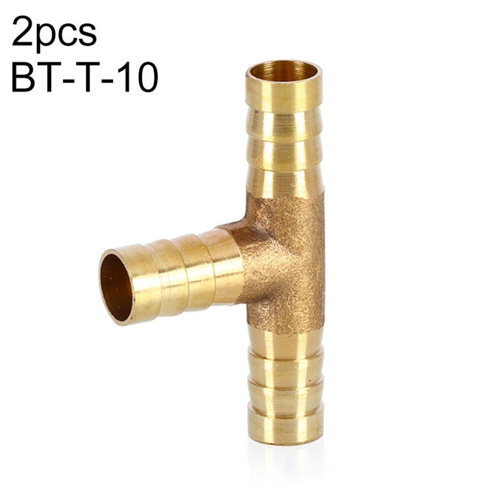 LAIZE 2pcs Pagoda T-type Three Way Pneumatic Components, Caliber:6mm, 6mm, 8mm, 10mm, 12mm