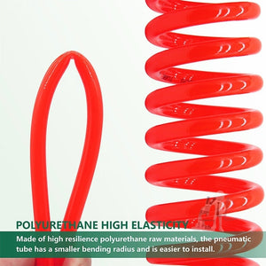 LAIZE Compressor Air Flexible PU Spring Tube without Connector, 8x5mm, 3m, without Connector, 8x5mm, 6m, without Connector, 8x5mm, 9m, without Connector, 8x5mm, 12m, without Connector, 8x5mm, 15m, without Connector, 10x6.5mm, 6m, without Connector�����...