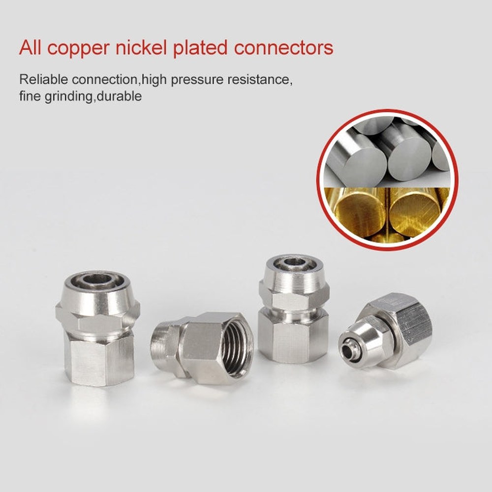 LAIZE Copper Pneumatic Quick Fitting Connector, PCF6-03, PCF6-04, PCF8-03, PCF8-04, PCF10-03, PCF10-04, PCF12-02, PCF12-03, PCF12-04
