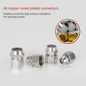 LAIZE Copper Pneumatic Quick Fitting Connector, PCF6-03, PCF6-04, PCF8-03, PCF8-04, PCF10-03, PCF10-04, PCF12-02, PCF12-03, PCF12-04