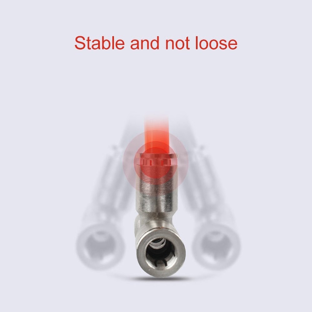 LAIZE Nickel Plated Copper Tee Pneumatic Quick Fitting Connector, PE-4, PE-6, PE-8, PE-10, PE-12, PE-14, PE-16