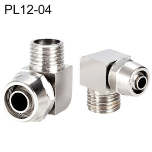 LAIZE Nickel Plated Copper Trachea Quick Fitting Lock Female Connector, PL6-03, PL6-04, PL8-03, PL8-04, PL10-01, PL10-02, PL10-03, PL10-04, PL12-01, PL12-02, PL12-03, PL12-04
