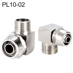 LAIZE Nickel Plated Copper Trachea Quick Fitting Lock Female Connector, PL6-03, PL6-04, PL8-03, PL8-04, PL10-01, PL10-02, PL10-03, PL10-04, PL12-01, PL12-02, PL12-03, PL12-04