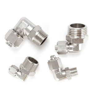 LAIZE Nickel Plated Copper Trachea Quick Fitting Twist Swivel Elbow Lock Female Connector, PL6-01, PL6-02, PL6-03, PL6-M5, PL8-01, PL8-02, PL8-03, PL8-04, PL10-01, PL10-02, PL10-03, PL10-04, PL12-02, PL12-03, PL12-04
