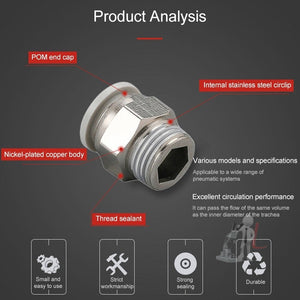 LAIZE PC Straight Pneumatic Quick Fitting Connector, PC4-01 (10pcs), PC4-02 (10pcs), PC4-M5 (10pcs), PC6-01 (10pcs), PC6-02 (10pcs), PC6-03 (2pcs), PC6-04, PC6-M5 (10pcs), PC8-01 (10pcs), PC8-02 (10pcs), PC8-03 (2pcs), PC8-04, PC10-01 (2pcs)�����������...