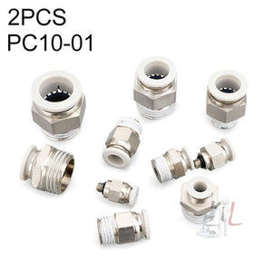 LAIZE PC Straight Pneumatic Quick Fitting Connector, PC4-01 (10pcs), PC4-02 (10pcs), PC4-M5 (10pcs), PC6-01 (10pcs), PC6-02 (10pcs), PC6-03 (2pcs), PC6-04, PC6-M5 (10pcs), PC8-01 (10pcs), PC8-02 (10pcs), PC8-03 (2pcs), PC8-04, PC10-01 (2pcs)�����������...