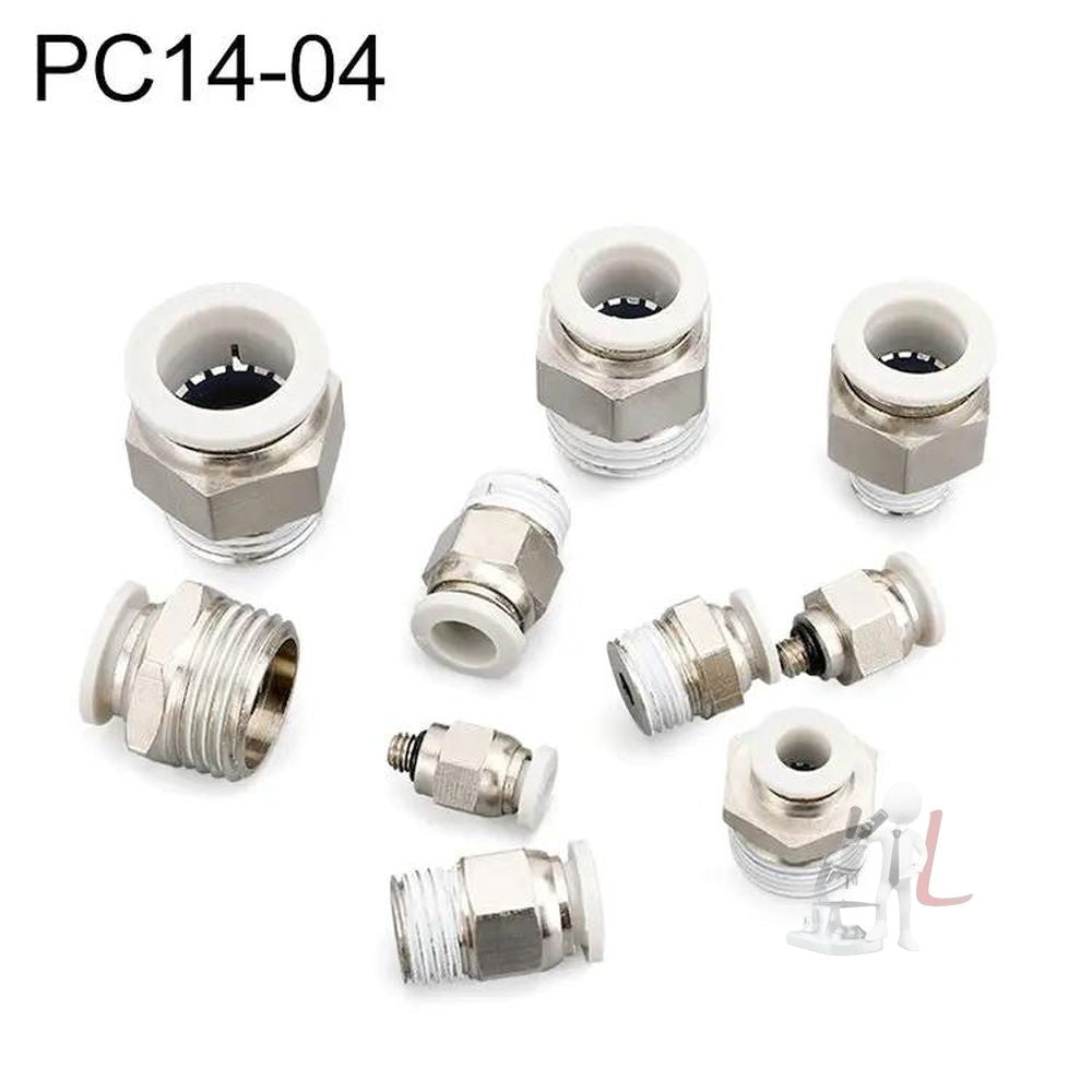 LAIZE PC Straight Pneumatic Quick Fitting Connector, PC4-01 (10pcs), PC4-02 (10pcs), PC4-M5 (10pcs), PC6-01 (10pcs), PC6-02 (10pcs), PC6-03 (2pcs), PC6-04, PC6-M5 (10pcs), PC8-01 (10pcs), PC8-02 (10pcs), PC8-03 (2pcs), PC8-04, PC10-01 (2pcs)�����������...