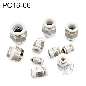LAIZE PC Straight Pneumatic Quick Fitting Connector, PC4-01 (10pcs), PC4-02 (10pcs), PC4-M5 (10pcs), PC6-01 (10pcs), PC6-02 (10pcs), PC6-03 (2pcs), PC6-04, PC6-M5 (10pcs), PC8-01 (10pcs), PC8-02 (10pcs), PC8-03 (2pcs), PC8-04, PC10-01 (2pcs)�����������...
