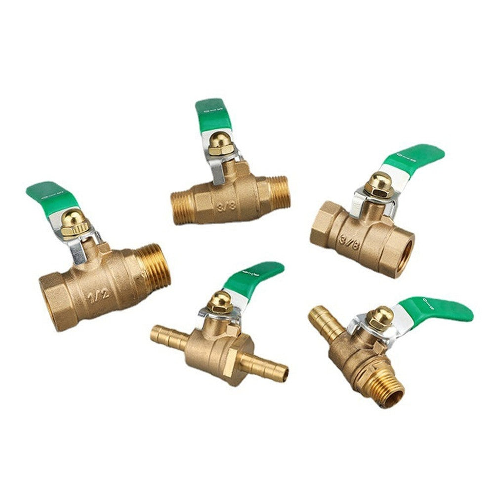 LAIZE Pneumatic Hose Connector Thickened Brass Ball Valve, Inside and Outside 2 Point 1/4 inch, Inside and Outside 2 Point 3/8 inch, Inside and Outside 4 Point 1/2 inch, Inside and Outside 6 Point 3/4 inch, Double Inside 1 inch G1����������������������...