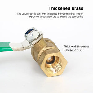 LAIZE Pneumatic Hose Connector Thickened Brass Ball Valve, Inside and Outside 2 Point 1/4 inch, Inside and Outside 2 Point 3/8 inch, Inside and Outside 4 Point 1/2 inch, Inside and Outside 6 Point 3/4 inch, Double Inside 1 inch G1����������������������...