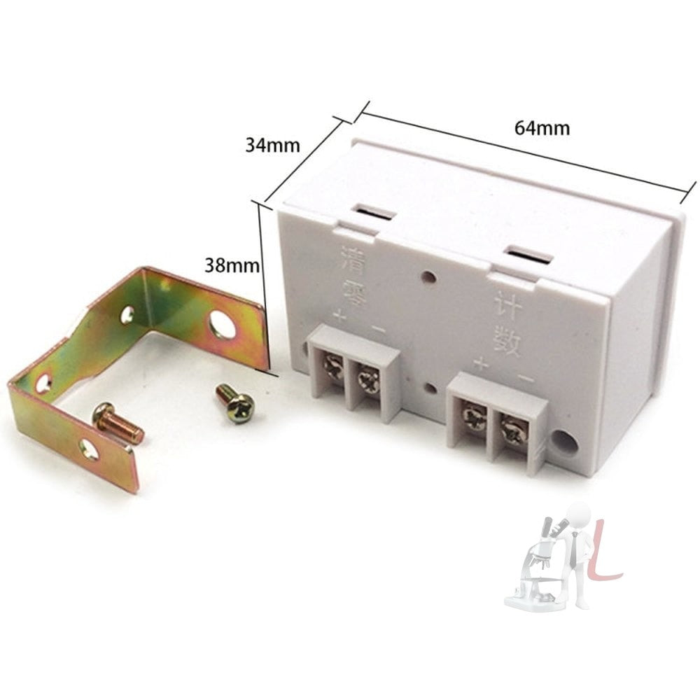 LCD Digital Display Punch Magnetic Induction Reciprocating Rotary Electronic Counter, Electronic Counter