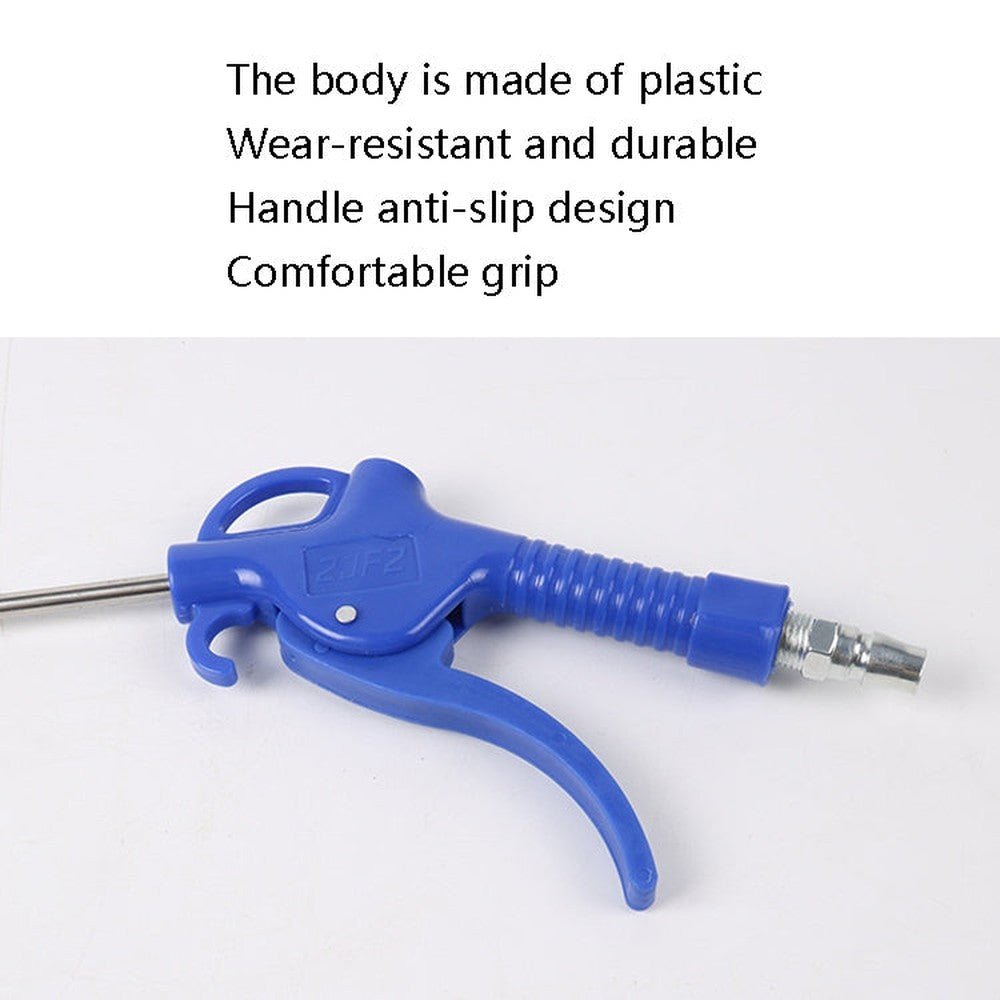 Large Air Volume Metal Pneumatic High - Pressure Dust Collector Dust Blowing Pneumatic Tool, Specification: Short, Random Color Delivery, Long - laboratorydeal