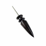 Leather Tool Edge Electric Polishing Slicker Flat Pointed Head Sandalwood Leathers Craft DIY Tools Tip Burnisher, S, L, Set（with S,L）