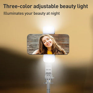 Lenovo Thinkplus H11L Premium Edition Aluminum Alloy Bluetooth Selfie Stick with Dual Fill Lights, 1.1m - laboratorydeal