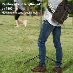 Lenovo Thinkplus H18L Premium Aluminum Alloy Bluetooth Selfie Stick, 1.8m - laboratorydeal