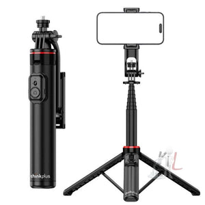 Lenovo Thinkplus H1V Premium Aluminum Alloy Bluetooth Selfie Stick, 1.3m - laboratorydeal