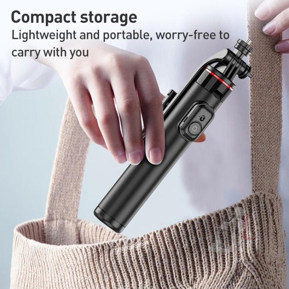 Lenovo Thinkplus H1V Premium Aluminum Alloy Bluetooth Selfie Stick, 1.3m - laboratorydeal