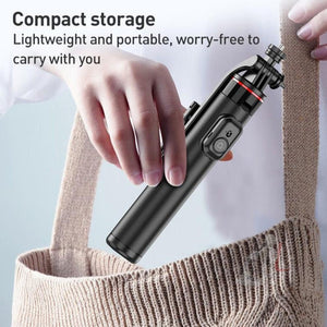 Lenovo Thinkplus H1V Premium Aluminum Alloy Bluetooth Selfie Stick, 1.3m - laboratorydeal