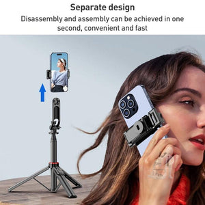 Lenovo Thinkplus H1V Premium Aluminum Alloy Bluetooth Selfie Stick, 1.3m - laboratorydeal