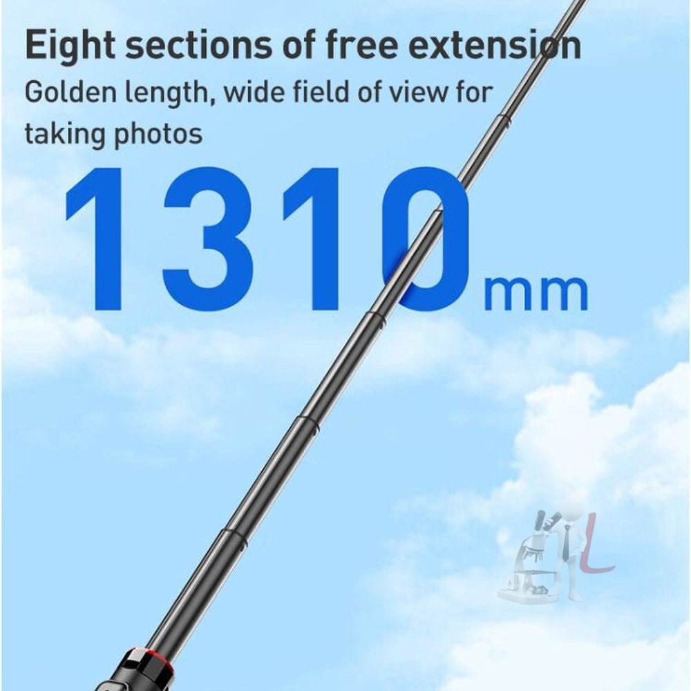 Lenovo Thinkplus H1V Premium Aluminum Alloy Bluetooth Selfie Stick, 1.3m - laboratorydeal