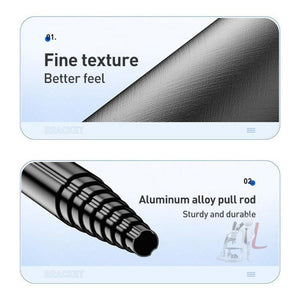 Lenovo Thinkplus H1V Premium Aluminum Alloy Bluetooth Selfie Stick, 1.3m - laboratorydeal