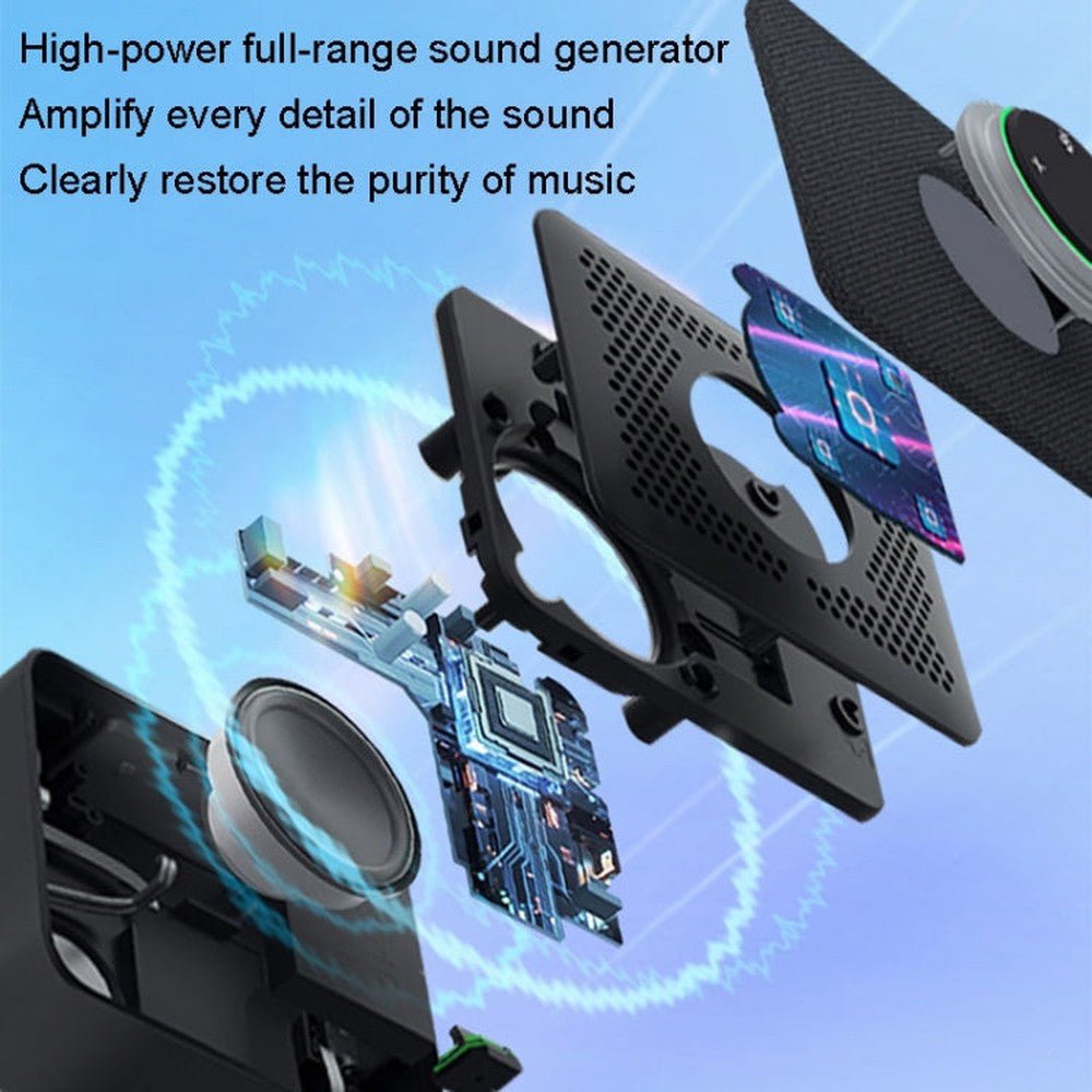 Lenovo Thinkplus MCP01 Intelligent Video Conference Omnidirectional Microphone Sound Portable Bluetooth Microphone Speaker - laboratorydeal