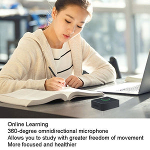 Lenovo Thinkplus MCP01 Intelligent Video Conference Omnidirectional Microphone Sound Portable Bluetooth Microphone Speaker - laboratorydeal