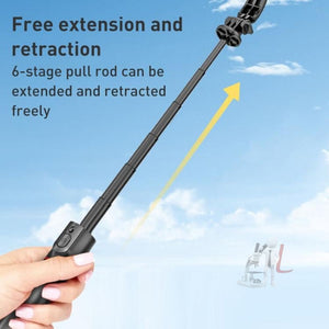 Lenovo Thinkplus Premium Aluminum Alloy Bluetooth Selfie Stick, 1.1m - laboratorydeal