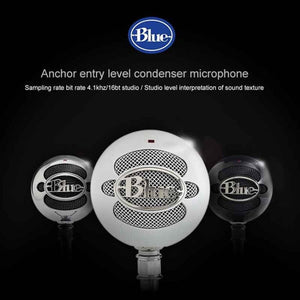 Logitech Blue Snowball - ice USB Condenser Anchor Recording Microphone, Blue Snowball - ice - laboratorydeal