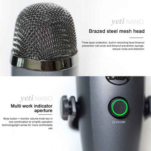 Logitech Blue Yeti Nano Condenser Digital USB Live Broadcast Microphone, Blue Yeti Nano - laboratorydeal