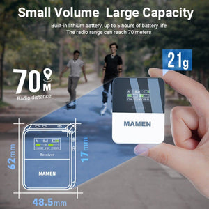 MAMEN KT - W1 Live Single - Reverse Camera Microphone, Specification:, 1 in 1, 2 in 1 - laboratorydeal