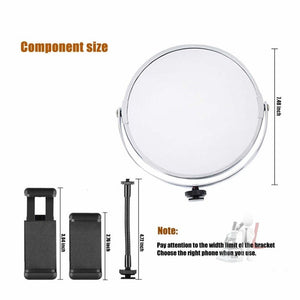 MANTOO RL - 12 II 100 - 240V 28W 12 inch Two - color Dimmable Ring Fill Light with Tripod, 12 inch - laboratorydeal