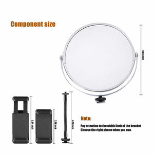 MANTOO RL - 18 II 100 - 240V 55W 18 inch Two - color Dimmable Ring Fill Light with Tripod, 18 inch - laboratorydeal