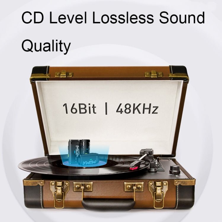 MOMA Lark M1 1 In 1 Mirrorless Camera Live Mini Wireless Lavalier Microphone, 1 In 1 with Charging Box - laboratorydeal