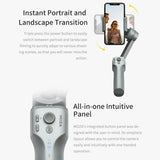MOZA Mini MX 3 Axis Foldable Handheld Gimbal Stabilizer for Action Camera and Smart Phone, Mini MX