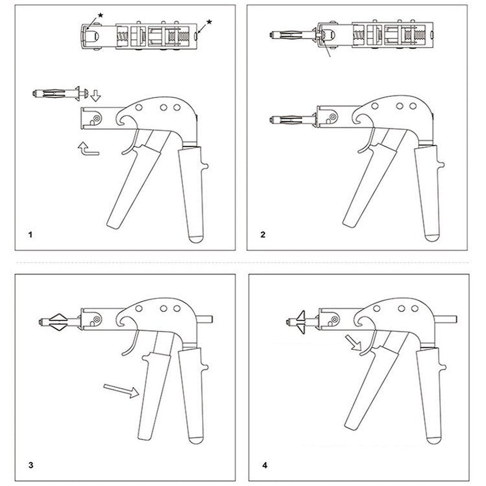 Manual Rivet Hollow Screw Gecko Decoration Expansion Tool For M4/M6/M8/M10, 90092 - laboratorydeal