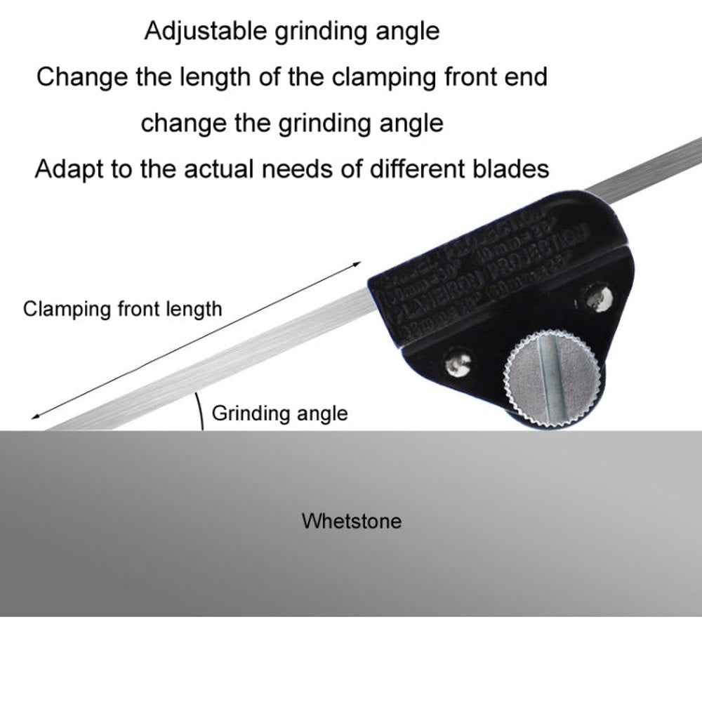 Manual Woodworking Planer Fixed Angle Sharpener Bracket, Cast Iron+Stainless Steel - laboratorydeal