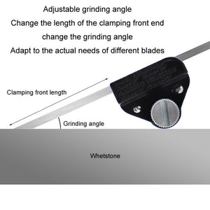 Manual Woodworking Planer Fixed Angle Sharpener Bracket, Cast Iron+Stainless Steel - laboratorydeal
