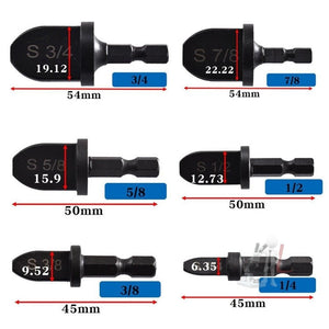 Metal Reamer Hex Shank Electric Expander, 6 PCS / Set - laboratorydeal