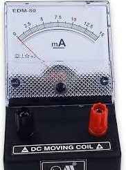 Milli Ammeter EDM-80 Desk Stand Analog 0-50mA DC | Ampere Meter | Meter For Educational purpose | Black laboratory deal