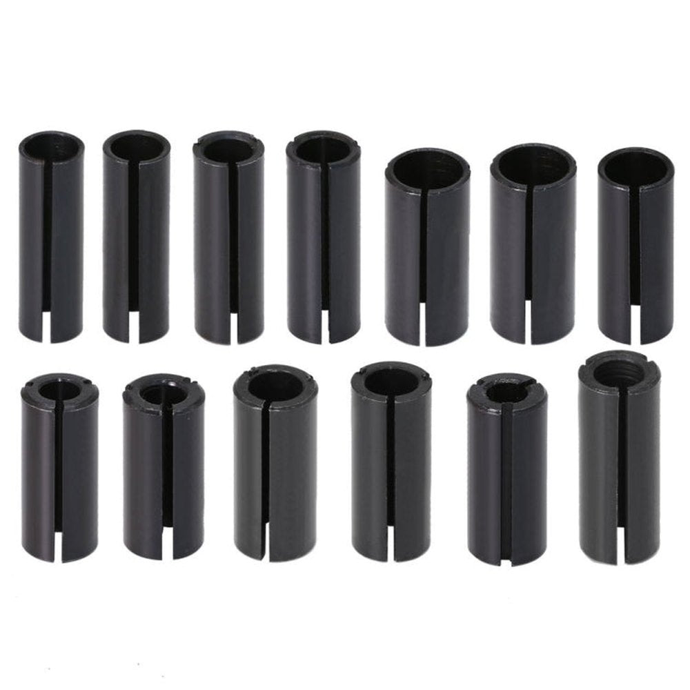 Milling Cutter Conversion Chuck Engraving Machine Trimmer Electric Wood Milling Connector, 13 PCS/Set