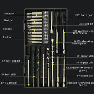 Multi - Function Drill High - Speed Steel Twist Drill Group Tool, 21 PCS / Set - laboratorydeal